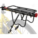 Багажник велосипедный консольный VZ алюминиевый черный под дисковый тормоз с опорными штангами
