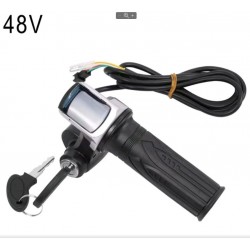 Ручка газа 48V с дисплеем и замком зажигания, для электроквадроцикла, электровелосипеда