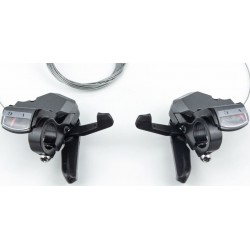 Перемикачі (манетка) 3x9 швидкості, сіро-чорні SL-KD-30 SUNRUN