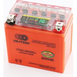 Акумулятор 12V5Ah UTX5L-BS GEL (L113*W70*H107мм), з індикатором OUTDO