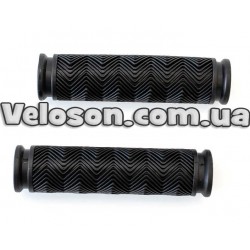 Грипсы  L130мм BRAVVOS FL-370A резиновые черные