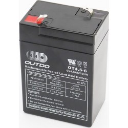 Аккумулятор 6V4,5Ah OT4,5-6 кислотный (L70*W48*H100мм) для ИБП, игрушек и т.д. OUTDO