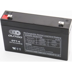 Акумулятор 6V7Ah OT7-6 кислотний (L151*W35*H94мм) для ДБЖ, іграшок та ін., від 4шт -5% OUTDO