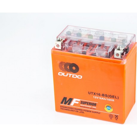 Акумулятор 12V16Аh UTX16-BS GEL (L150*W87*H161мм), від 2шт -5% OUTDO