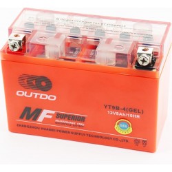 Аккумулятор 12V8Ah YT9B-4 GEL (L150*W70*H105мм) OUTDO