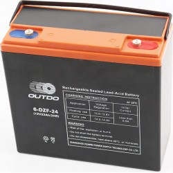 Аккумулятор 12V23Ah 6DZF24 кислотный (L180*W78*H170мм) для ИБП, игрушек и др. OUTDO