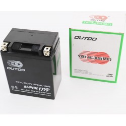 Аккумулятор 12V14Аh YB14L-BS(MF) кислотный (L132*W88*H163мм) OUTDO