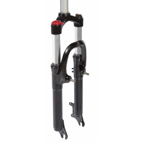 Вилка 24" ST 1-1/8" AM с лок. disc/v-br шток-260мм ход-100mm черный FSD LJ-536M