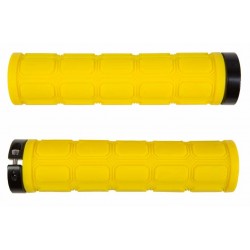 Грипсы 130мм BC-GR6410 желтый с алюм. черным замком