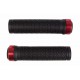 Грипсы 130мм BC-GR6417 черный с алюм. красным замком