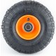 Колесо на тачку 3,50/4,10-4, пром-підшипники під вісь 20мм, чорно-помаранчеве Китай