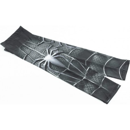 Рукава солнцезащитные M (46-52см), чёрные с рисунком "SpiderMan-Venom" (PME03) Китай