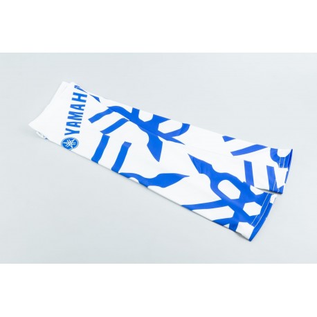 Рукава солнцезащитные S (41-46см), белые с рисунком "Yamaha" Китай