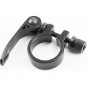Затискач (хомут) труби сидіння MTB 31,8мм, кріпл. ексцентрик, алюмінієвий, чорний Китай