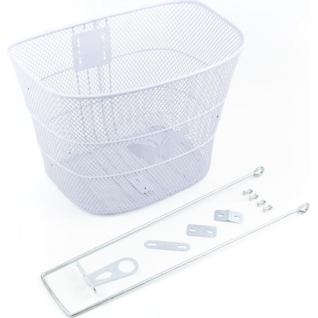 Корзина передняя 28" (сетка), белая "Бабочка" TH-158 Китай