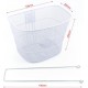 Корзина передняя 28" (сетка), белая "Бабочка" TH-158 Китай