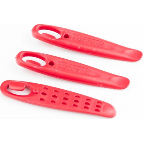 Лопатки монтажні 3 шт к-кт, пластмасові, червоні Toopre