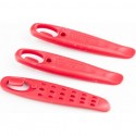 Лопатки бортировочные 3 шт к-кт, пластмассовые, красные Toopre