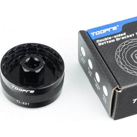 Ключ зняття каретки (FSA MegaEvo 386 49мм/SRAM DUB16Т 46мм/Hollowtech II 44мм/Ultegra BBR60), алюмінієвий,  TL-221 Toopre