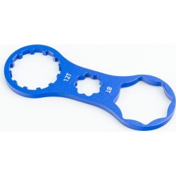 Ключ зняття Preload вилок SUNTOUR (XCM, XCR, XCT) 12Т та RST (OMEGA,Gila) 8Т, алюмінієвий, синій Toopre
