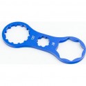 Ключ зняття Preload вилок SUNTOUR (XCM, XCR, XCT) 12Т та RST (OMEGA,Gila) 8Т, алюмінієвий, синій Toopre