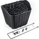 Корзина передняя 26" с крышкой, пластмассовая, чёрная SLCK-09B Китай