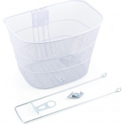 Корзина передняя 26" (сетка), белая "Бабочка" TH-158 Китай