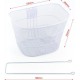 Корзина передняя 26" (сетка), белая "Бабочка" TH-158 Китай