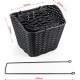 Кошик передній 28" з кришкою, пластмасовий, чорний SLCK-09B Китай