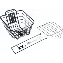 Корзина передняя 26" с крышкой, чёрная BSK-СК-45 Китай