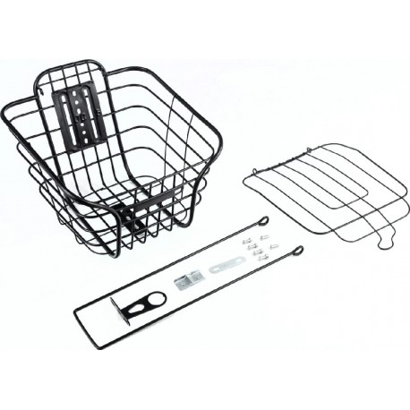 Корзина передняя 26" с крышкой, чёрная BSK-СК-45 Китай