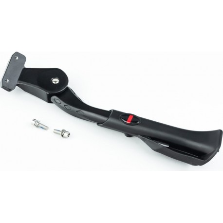 Подножка 26-29" задняя, телескопическая, крепл. под 2 болта за перо рамы, алюминиевая, чёрная KS-0149B Китай