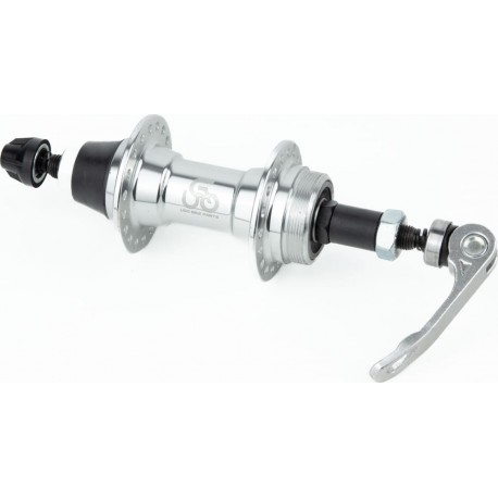 Втулка задняя MTB алюминиевая 14Gx36H под вольнобег, V-brake, 2 пром-подшипники 6200 2RS, крепл. эксцентрик, U-B03RQR UGO