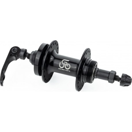 Втулка задняя MTB алюминиевая 14Gx36H под вольнобег, Disk-brake, 2 пром-подшипники 6200 2RS,  эксцентрик, чёрная U-B07RHQ UGO