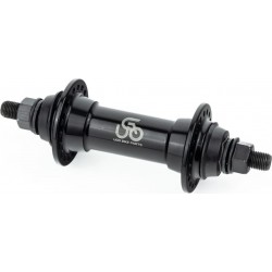 Втулка передняя MTB алюминиевая 14Gx36H, V-brake, 2 пром-подшипники 6000 2RS, крепл. гайка, чёрная U-B01F UGO