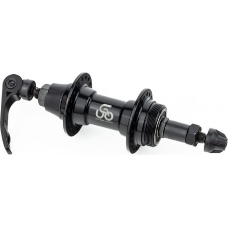 Втулка задняя MTB алюминиевая 14Gx36H под вольнобег, V-brake, 2 пром-подшипники  крепл. эксцентрик, чёрная U-B03RQR UGO