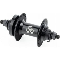 Втулка передняя MTB алюминиевая 14Gx36H, Disk-brake, 2 пром-подшипники 6200 2RS, крепл. гайка, чёрная U-B07F UGO