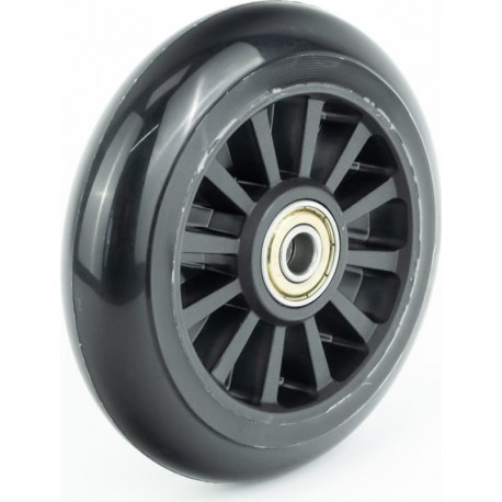 Колесо трюкового самоката 100мм, пластмасове, пром-підшипники 608 (8х22х7) 2RS, чорне Китай