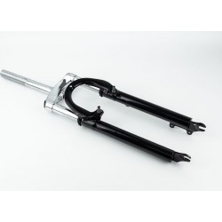 Вилка 26" амортизационная, с резьбой 1" (25,4мм), шток 190мм, с ходом 60мм, V/Disk-brake, чёрная Китай