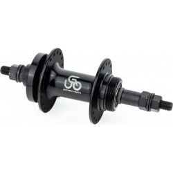 Втулка задняя MTB алюминиевая 14Gx36H под вольнобег, Disk-brake, 2 пром-подшипники 6200 2RS, крепл. гайка, чёрная U-B07RH UGO