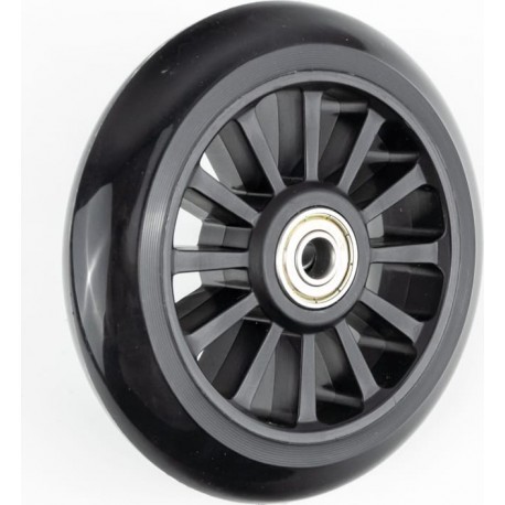 Колесо трюкового самоката 110мм, пластмасове, пром-підшипники 608 (8х22х7) 2RS, чорне Китай