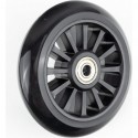 Колесо трюкового самоката 110мм, пластмассовое, пром-подшипники 608 (8х22х7) 2RS, чёрное Китай