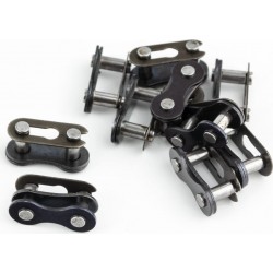 Замок цепи ХВЗ 1зв. чёрно-коричневый M-410 (10шт к-кт) MAYA