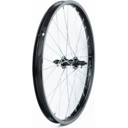 Колесо 20" переднее, втулка 14Gx28H чёрное Китай