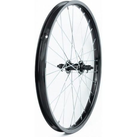 Колесо 20" переднее, втулка 14Gx28H чёрное Китай