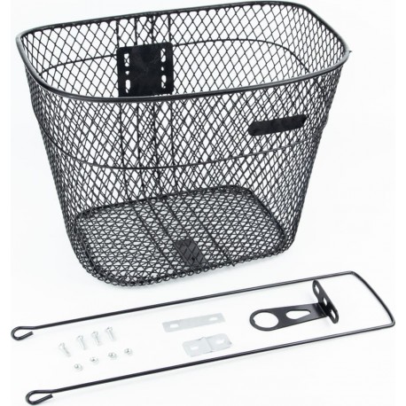 Корзина передняя 26" (сетка), чёрная "ромб" BK-002 Китай