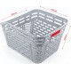 Корзина задняя пластмассовая, крепл. на багажник, серая Китай
