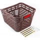 Кошик задній пластмасовий, кріпл. на багажник, коричневий Китай (414035)