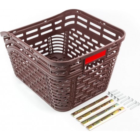Кошик задній пластмасовий, кріпл. на багажник, коричневий Китай (414035)