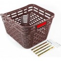 Кошик задній пластмасовий, кріпл. на багажник, коричневий Китай (414035)